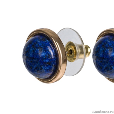 Пусеты Fiore Luna, NATURAL LAPIS